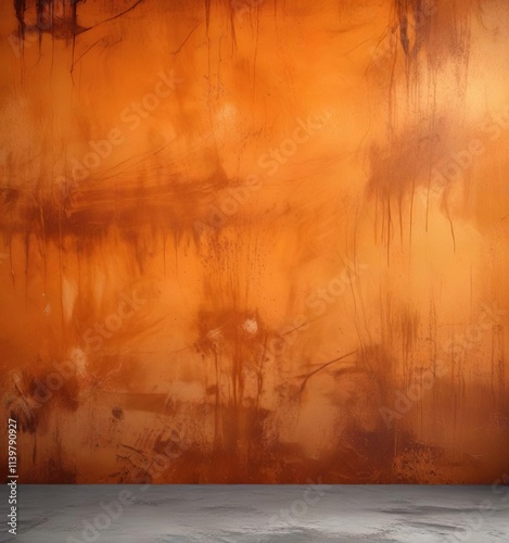 Distressed orange background with a gritty grunge texture, textured background, gritty