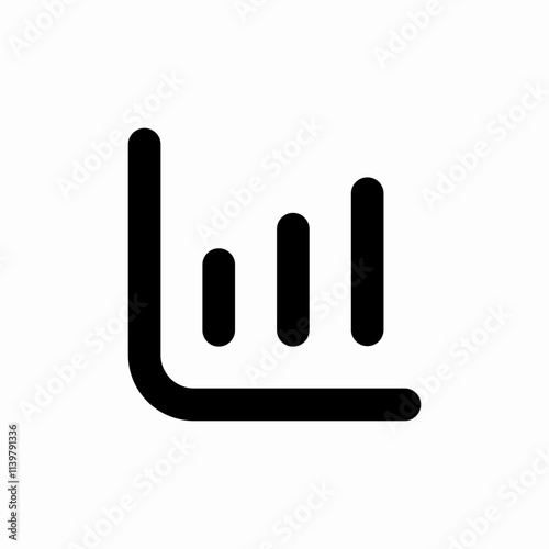 statistics chart icon sign vector