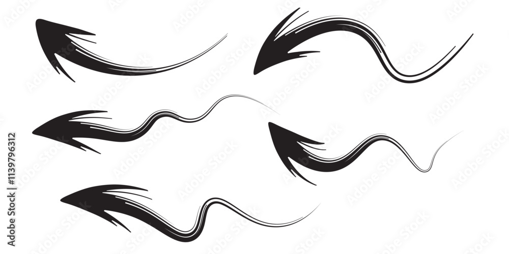 set of vector Grunge Arrows collection and design elements set of vector Grunge Arrows collection and design elements