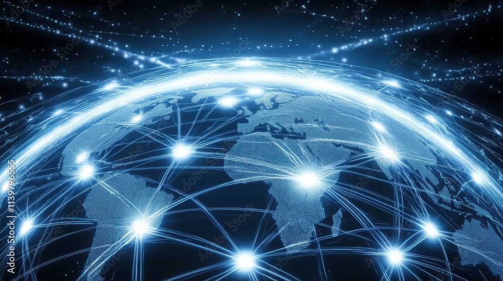 Fototapeta premium World Wide Web and Global Network Connections