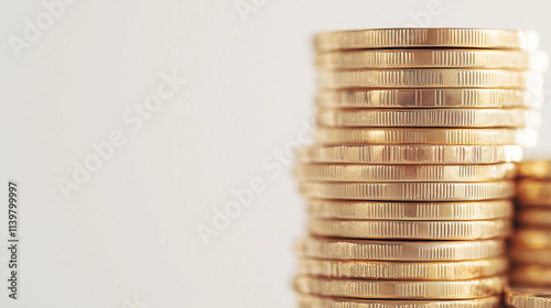 Golden Stack of Coins: Clos...