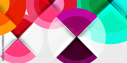 Target circle geometric abstract shapes. Vector Illustration For Wallpaper, Banner, Background, Card, Book Illustration, landing page