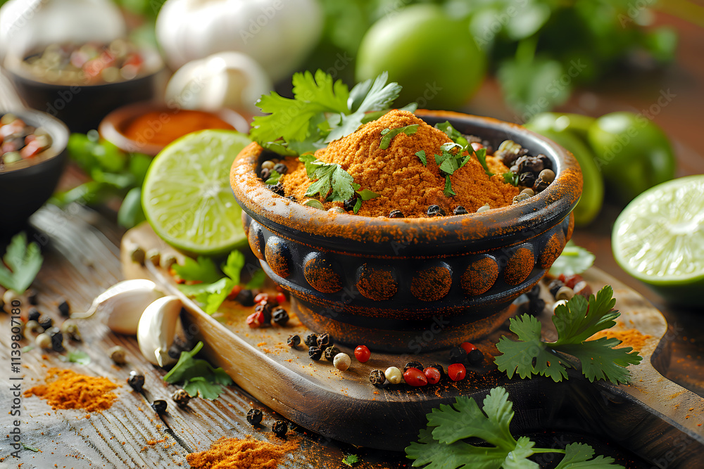 Photography of Peppers with Flakes and Powder on a Bowl with Lemon, Garlic, Vibrant Spice Collection for Food Blogs, Recipes, Spice Packaging, E-commerce, Cookbooks, Ads, Social Media, Branding Photography of Peppers with Flakes and Powder on a Bowl with Lemon, Garlic, Vibrant Spice Collection for Food Blogs, Recipes, Spice Packaging, E-commerce, Cookbooks, Ads, Social Media, Branding