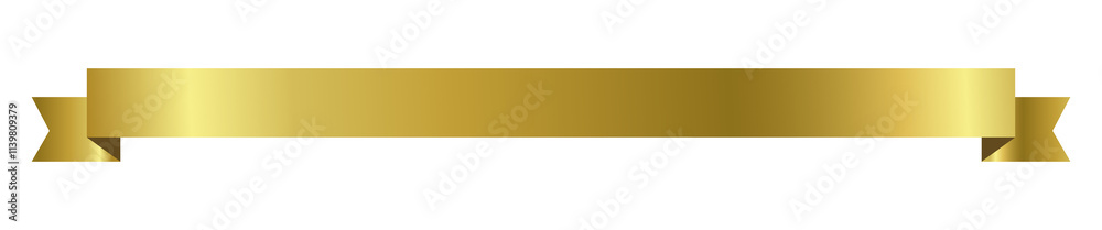 Label Gold Ribbon sign elements PNG - Elegant and Luxurious tag banner isolate transparent background