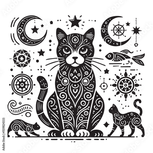 Cat vector design