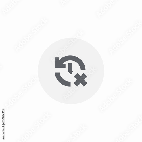 delete browser history icon sign vector