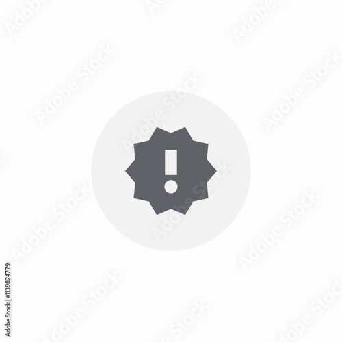 exclamation mark warning icon sign vector