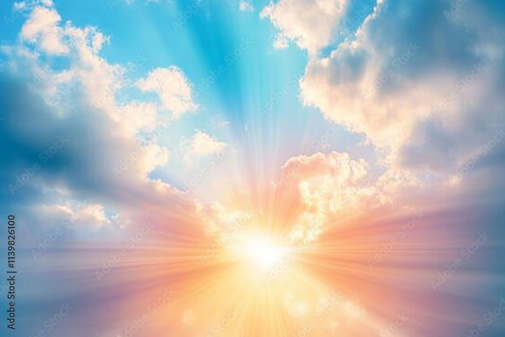 Beautiful Abstract Background with Soft Pastel Colors and Rays Beautiful Abstract Background with Soft Pastel Colors and Rays