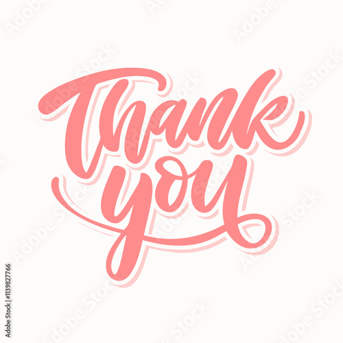 Thank You handwritten inscription vector illustration (9)