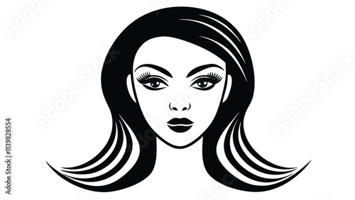 Woman's Face with Bold Eyelashes