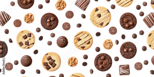 A Delightful Array of Chocolate Cookies and Treats