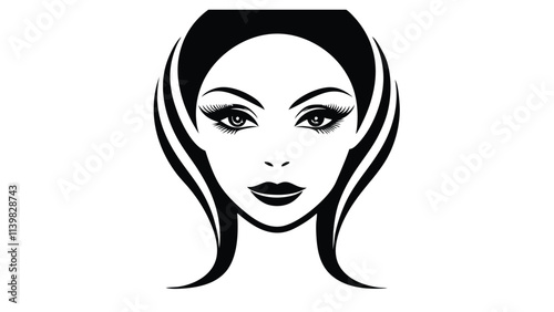 Woman's Face with Bold Eyelashes