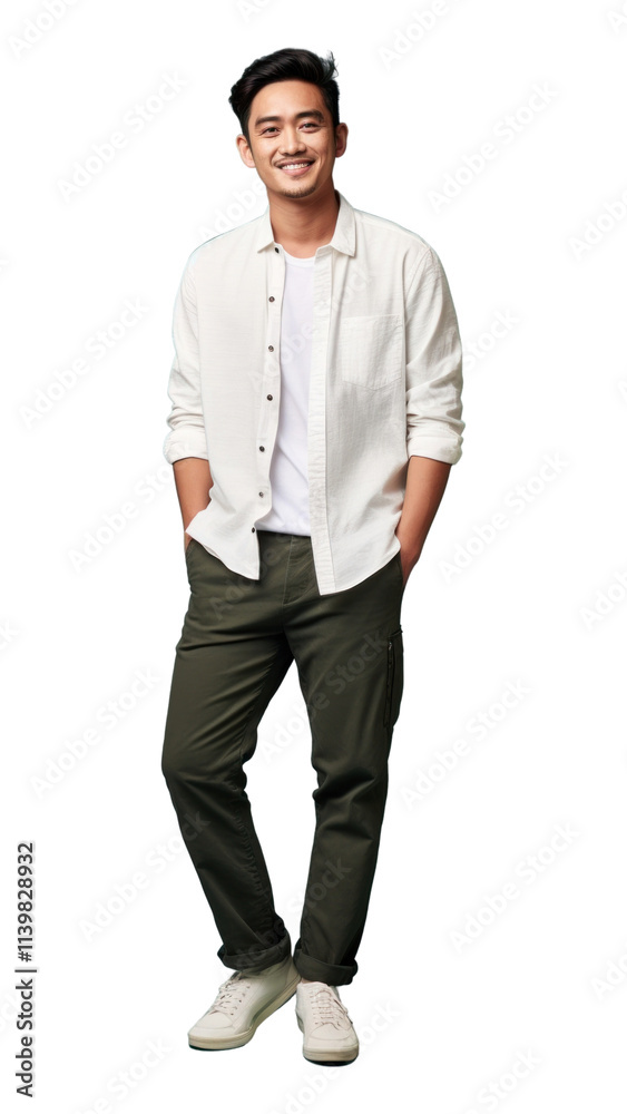PNG Standing adult men outerwear. PNG Standing adult men outerwear.