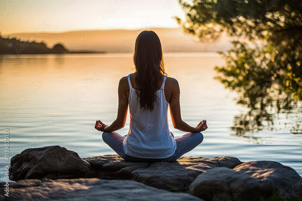 Man is sitting on a rock by the water, looking out at the ocean. Man is sitting on a rock by the water, looking out at the ocean.