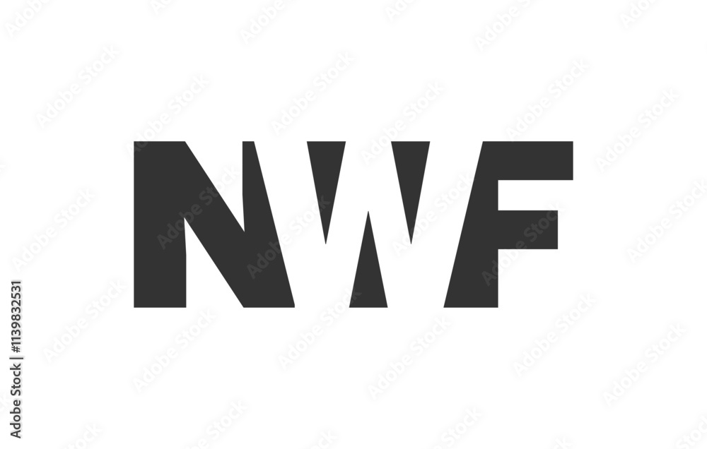 NWF logo design. Initial letter N W F bold font style for tech startups, consulting, corporate branding. Creative company name, headlines typography identity, trendy logotype. NWF logo design. Initial letter N W F bold font style for tech startups, consulting, corporate branding. Creative company name, headlines typography identity, trendy logotype.