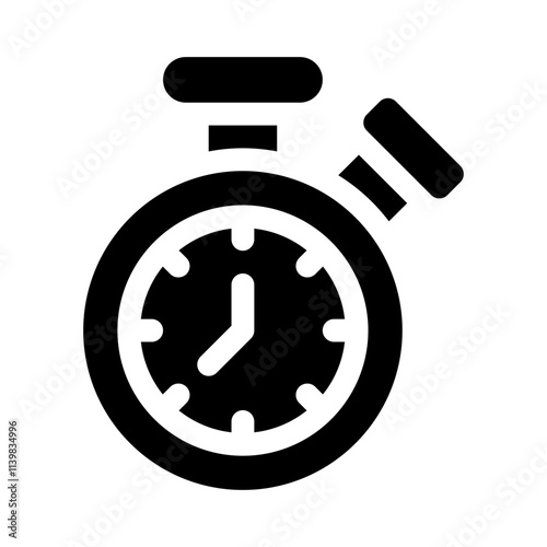 stopwatch glyph icon