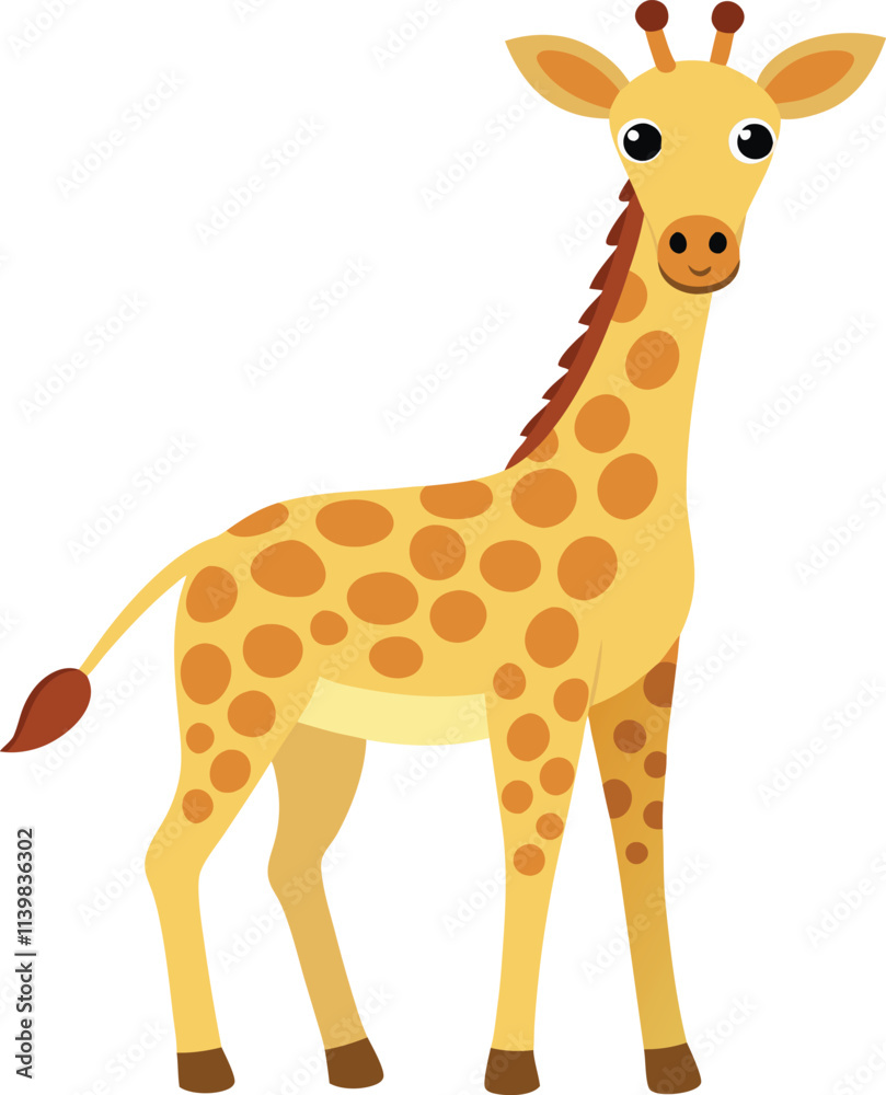 Obraz premium giraffe cartoon illustration