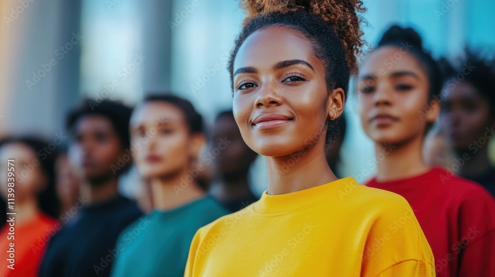Diverse Multiracial Youthful Team in Urban Setting Embracing Unity and Confidence, Black history month Diverse Multiracial Youthful Team in Urban Setting Embracing Unity and Confidence, Black history month