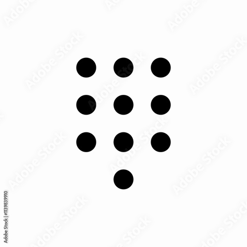 dial pad icon sign vector