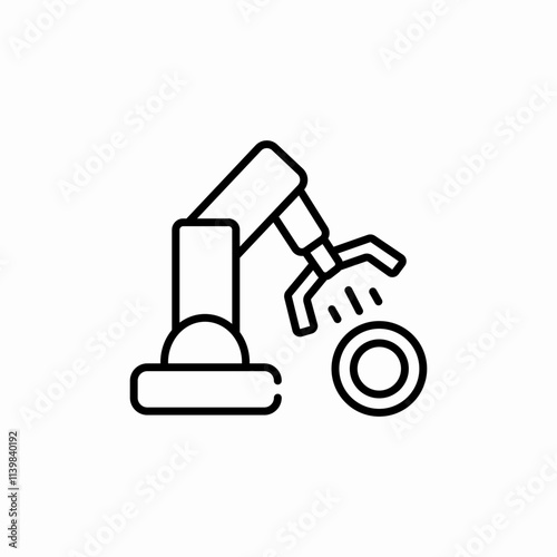 factory machine icon sign vector