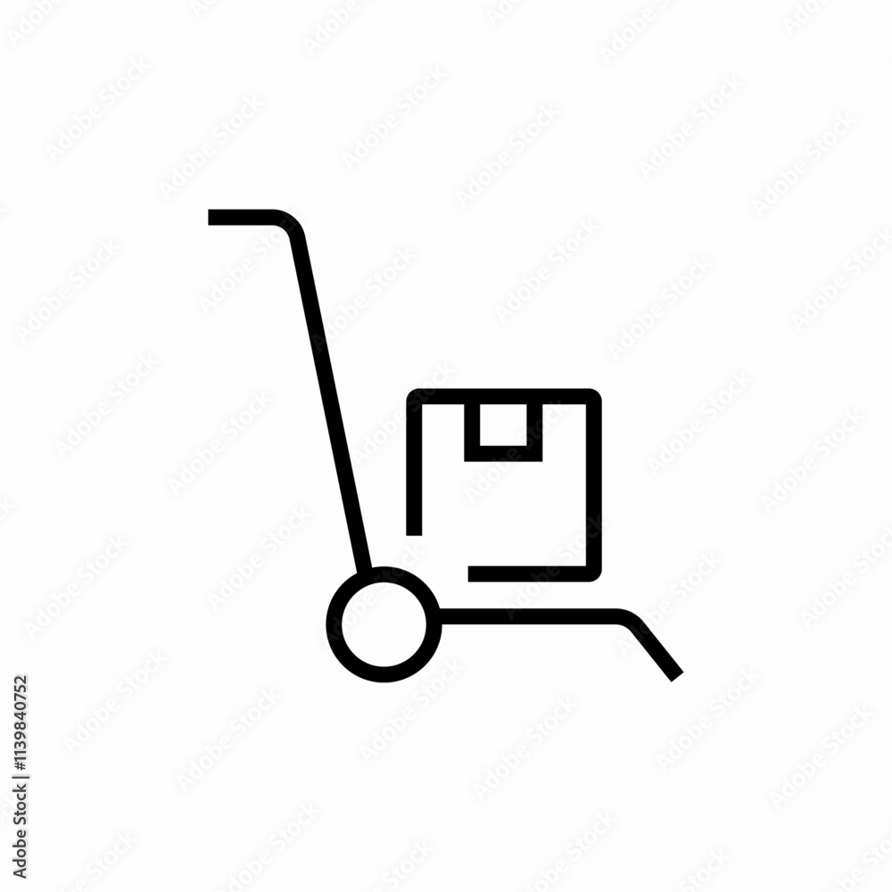 garage warehouse trolley icon sign vector garage warehouse trolley icon sign vector
