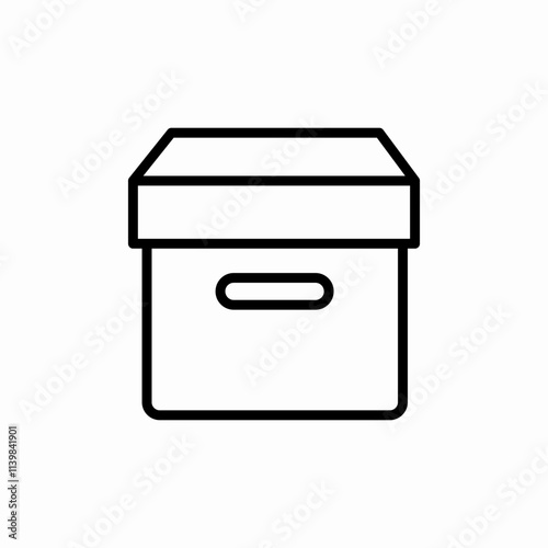 office box icon sign vector