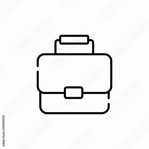 portfolio briefcase icon sign vector