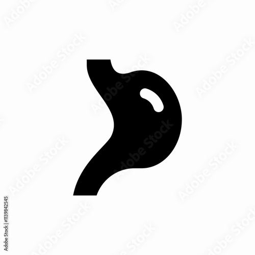 stomach organ icon sign vector