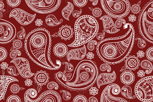 seamless pattern with paisley