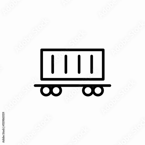 container train icon sign vector