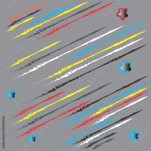 gray background with parallel line pattern in color w. abstract...
