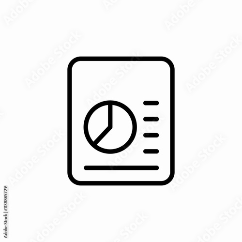 finance report icon sign vector