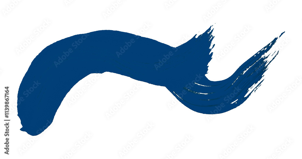 Obraz premium Blue brush strokes