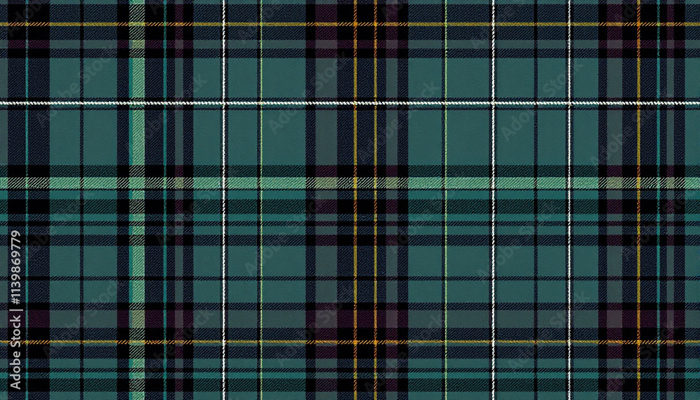 Fototapeta premium PNG ULTRA HD 8K Plaid Check Pattern – Seamless Fabric Texture with Tartan Textile Print, Vibrant Color Combinations, Ideal for Backgrounds and Design