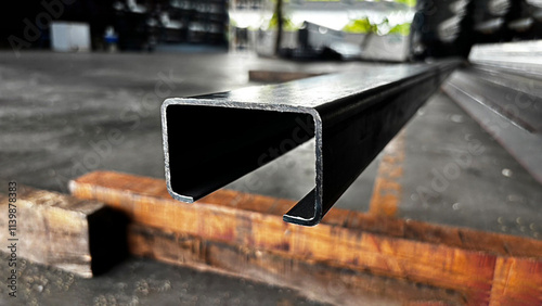 C-shaped steel (Light Lip Channel)Structural steel forming, concept Product products,Steel products prepared for delivery to customers