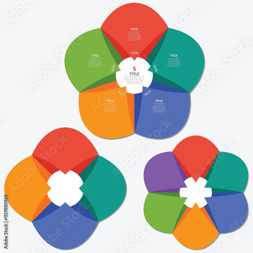 Unique circular Infographic for Workflow Processes