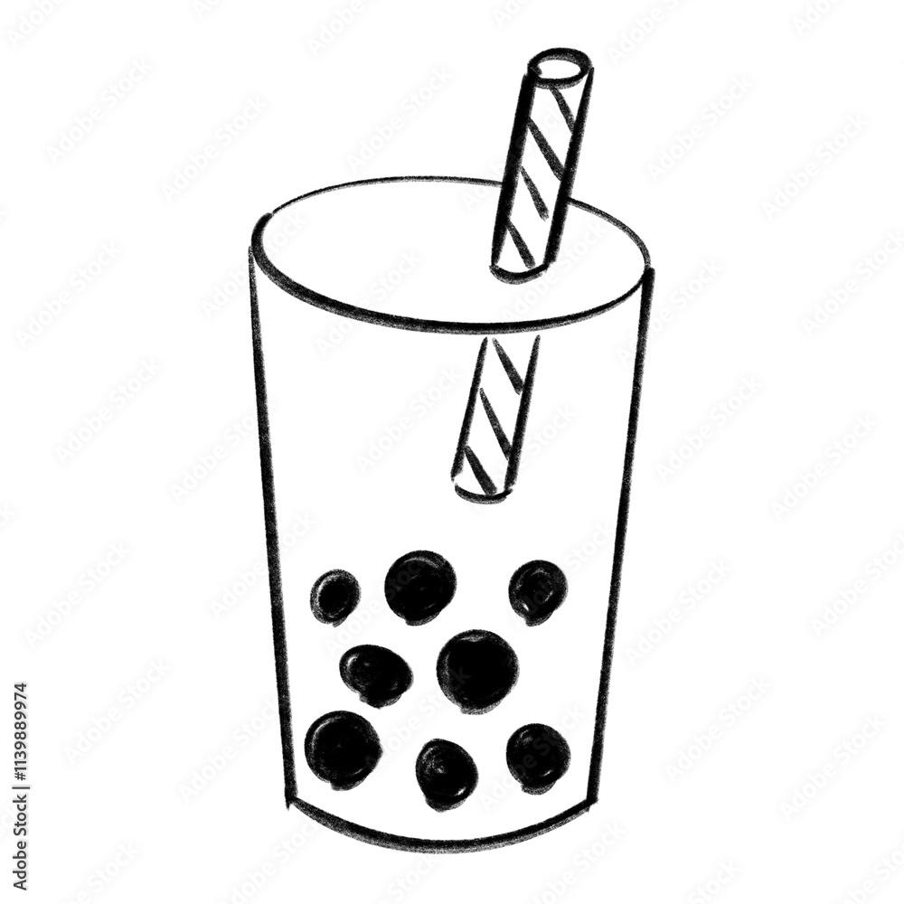 bubble tea illustration hand drawn bubble tea illustration hand drawn