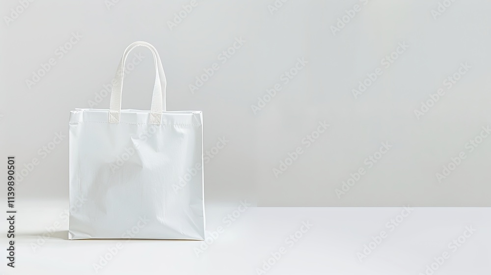 The Eye-Catching Shopping Bag on a White Background: A Simple Yet Stylish Display of Retail Essence. The Eye-Catching Shopping Bag on a White Background: A Simple Yet Stylish Display of Retail Essence.