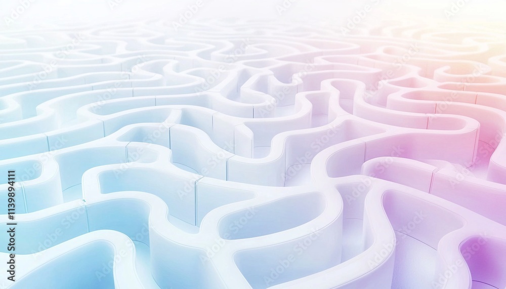 Intricate maze of pathways on bright white canvas, symbolizing intricate choices and their impacts. Intricate maze of pathways on bright white canvas, symbolizing intricate choices and their impacts.