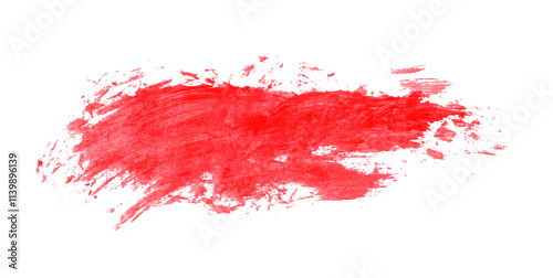 Red brush strokes