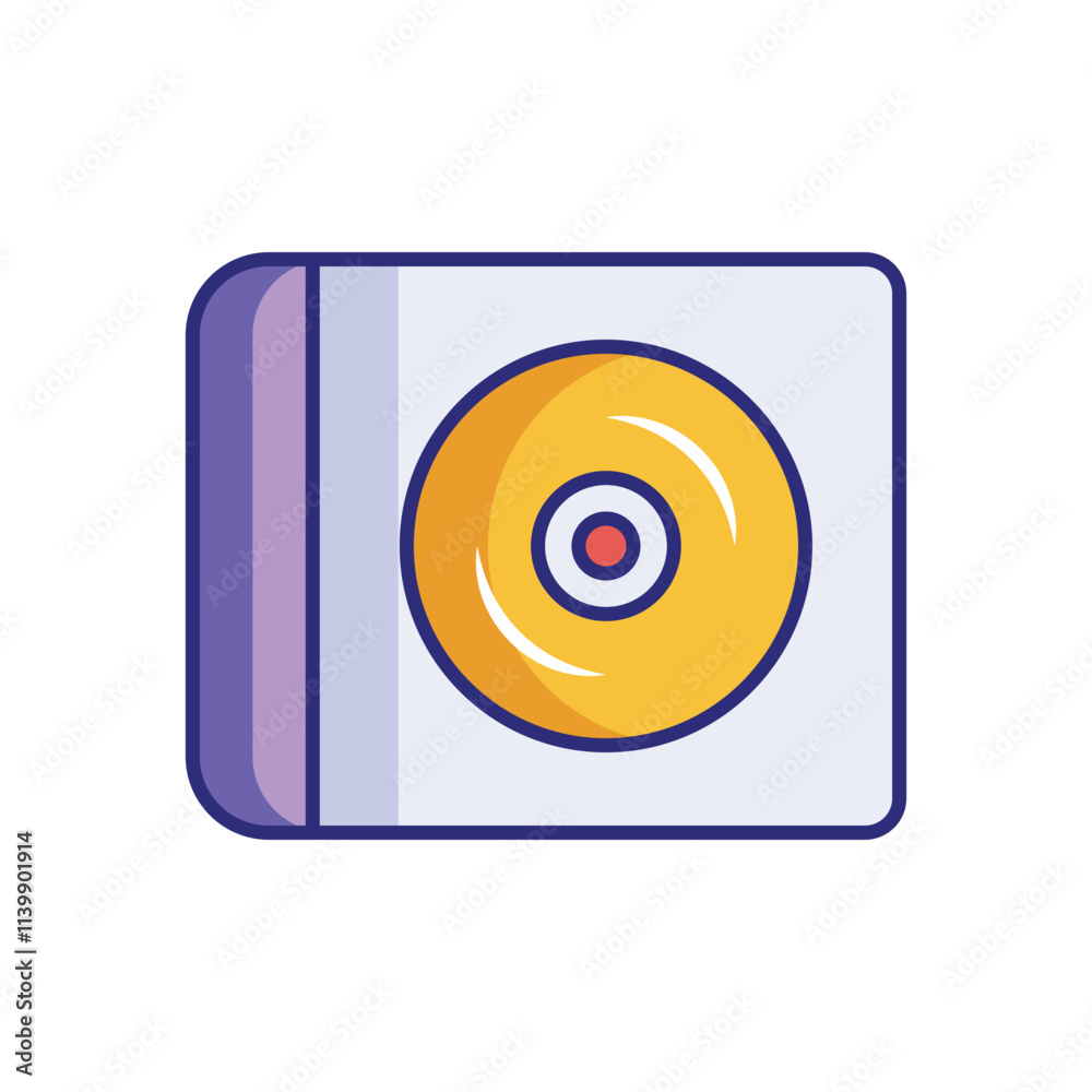 Compact Disc vector icon Compact Disc vector icon