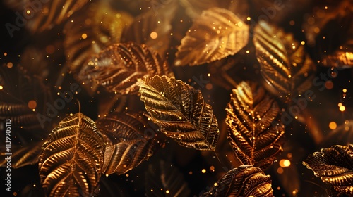 modern wall fram for canvas art luxurious leaves 3D decor for home walls