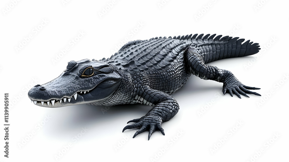 Fototapeta premium Dark Alligator 3D Render