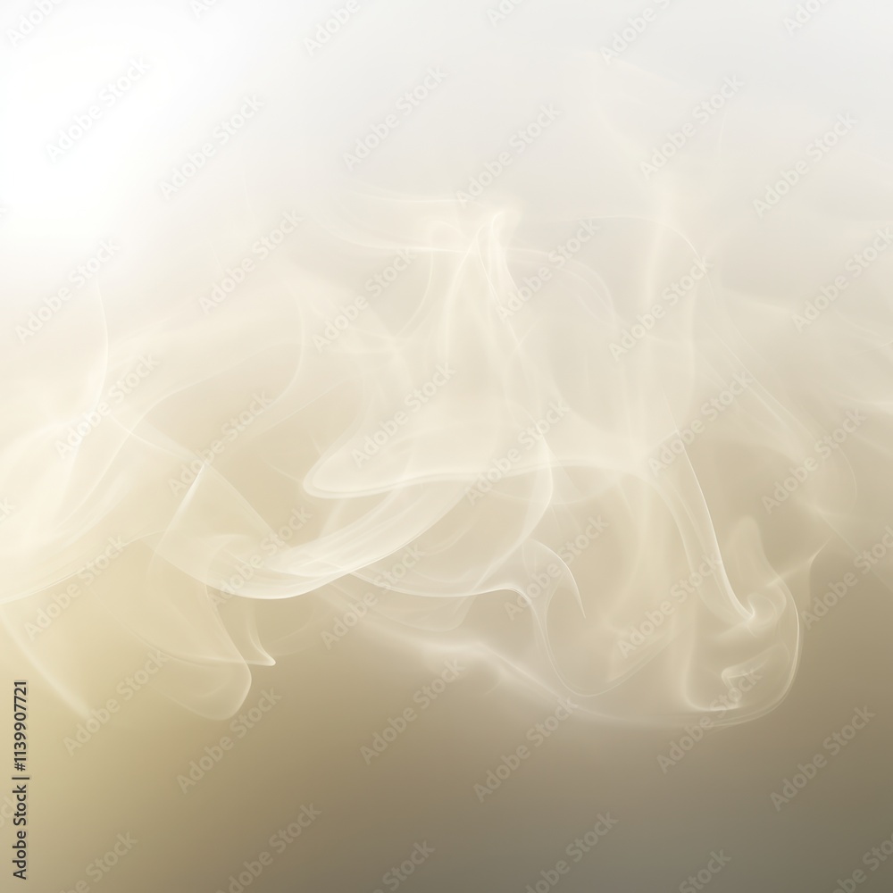 Obraz premium A soft, ethereal haze with delicate, swirling patterns in muted tones, evoking a sense of calm and tranquility.