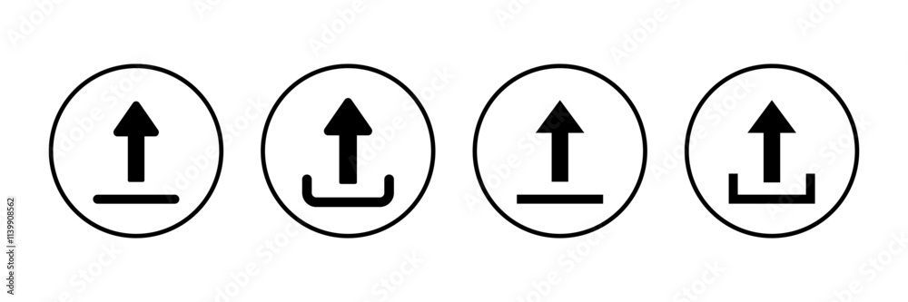 Upload icon vector isolated on white background. Upload sign icon. Upload button. Load symbol. Upload icon vector isolated on white background. Upload sign icon. Upload button. Load symbol.