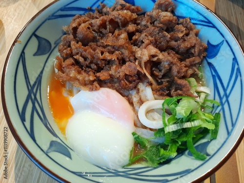 Japanese style beef udon