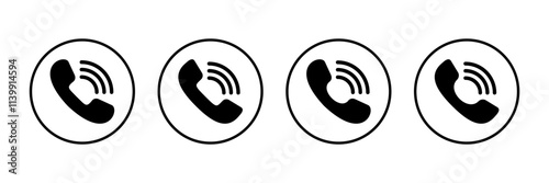 Call icon vector isolated on white background. Phone icon vector. mobile phone. telephone icon