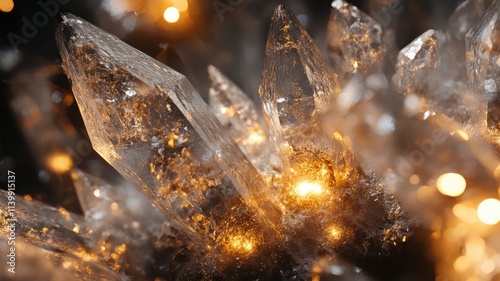 Vibrant crystal formations ...