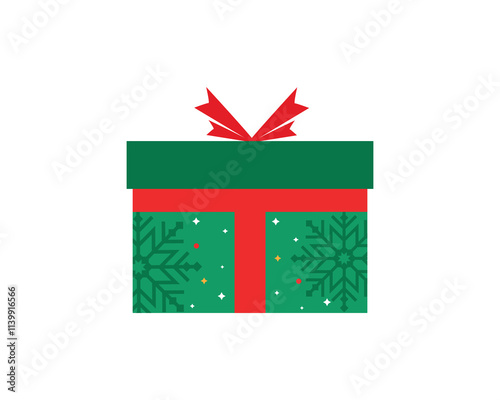 Christmas gifts, New Year presents, gift boxes with ribbons, vector illustration in flat style