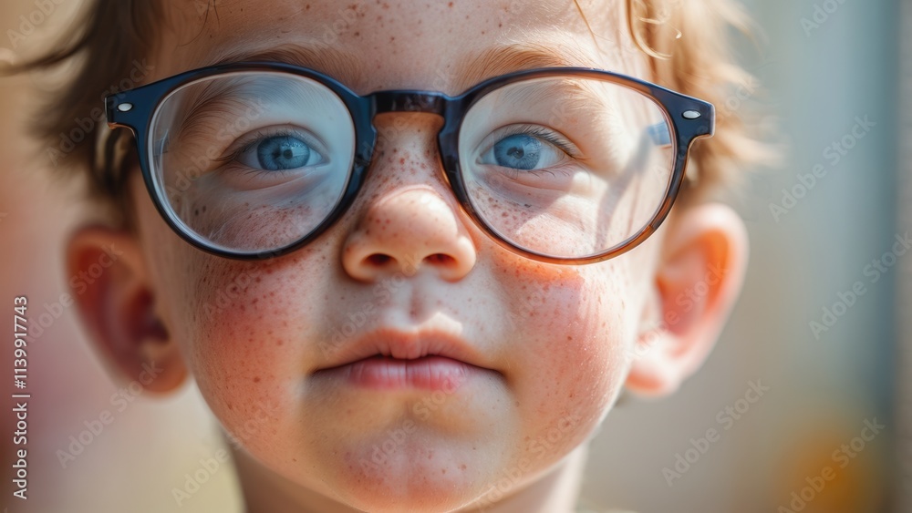 Child with glasses, portrait Child with glasses, portrait